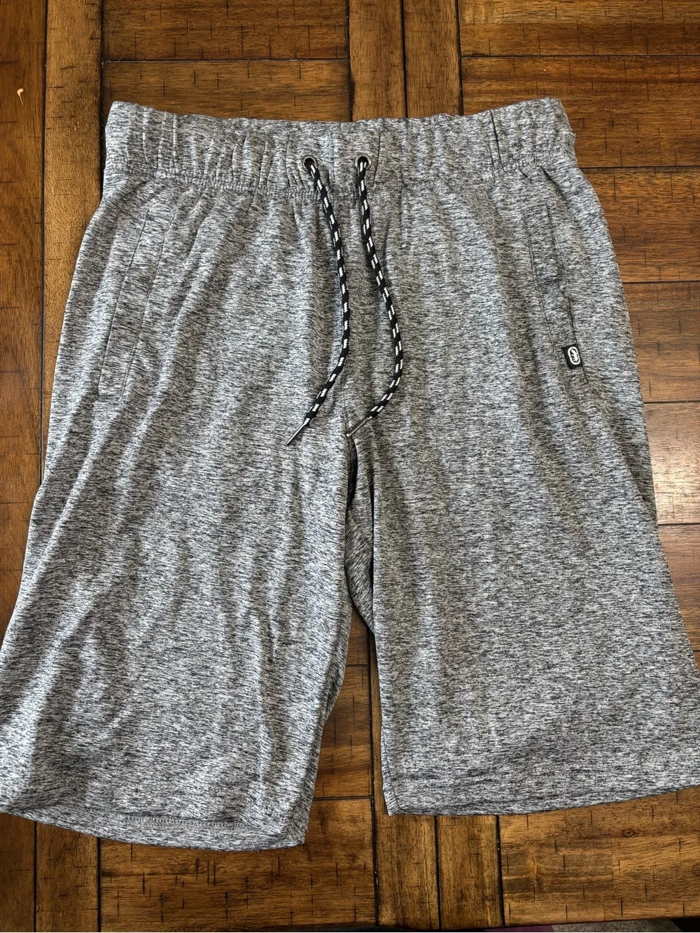 Ecko Unlimited Heather Grey Athletic Drawstring Shorts